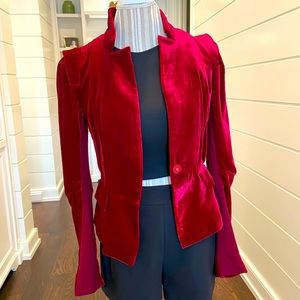 BCBGMAXAZRIA Velvet Blazer